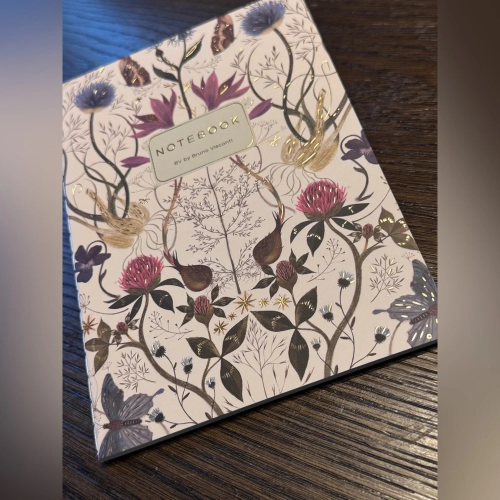 Soft Touch Journal Symmetrical Floral Notebook – BV Bruno Visconti